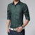 Grahakji Men's Green Regular Fit Formal Poly-Cotton Shirt