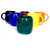 Buyer's Beach Stylish Multicolor Drum-Shape Cups Set Of-6