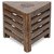 Onlineshoppee Wooden Antique Triangle Shaped Stool/Chair (LxBxH-14x14x11) Inch