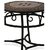 Onlineshoppee Wooden  Iron Round Shaped Stool/Table Size(LxBxH-13x13x13) Inch