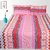 Story@Home 120 TC 100% Cotton Pink Double Bedsheet With 2 Pillow Cover(CN1259)