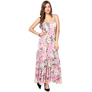 Buy Rose Vanessa Comfy Latin Pink Flower Dress Online @ ₹1884 from ...