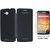  Flip Cover Case For Panasonic Eluga A Black With Free Tempered Glass Screen Protector