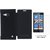  Flip Cover Case For  Lua 730 Black ith Free  Glass Screen Protector