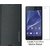  Flip Cover Case For Sony Xperia E3 Black With Free Tempered Glass Screen Protector