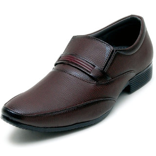 00RA Brown Kseries Slip On Formal Shoes For Men