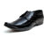 00RA Shining Black With Fine Lining Design lace up Formal shoes for men