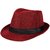 Maroon Stylish Fidora Hat For  Unisex Kids JSMFHKDCP0098