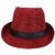 Maroon Stylish Fidora Hat For  Unisex Kids JSMFHKDCP0098