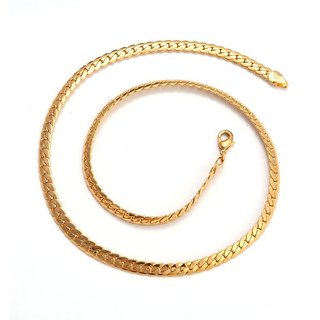 18CT PURE GOLD AND RODIUM COATED CHAIN FOR MEN AND WOMEN