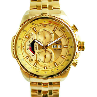 edifice golden watch price