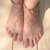 Barefoot Mesh Golden Anklet Feet Chain Pair