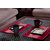 Designer Table Mats Set ( Green & Pink Brocade Patch Design )