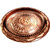 Pure Copper Heavy Pooja Thali - Om Embossed - 19 cms