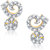 Meenaz The Kivalo Gold & Rhodium Plated Cz Earring T161