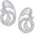 Meenaz Forever Shine Rhodium Plated Cz Earring T254