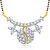 Meenaz Attractive Traditional Wati Gold And Rhodium Plated Cz Mangalsutra Pendant Msp735