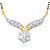 Meenaz Traditional Exclusive Gold And Rhodium Plated Cz Mangalsutra Pendant Msp749