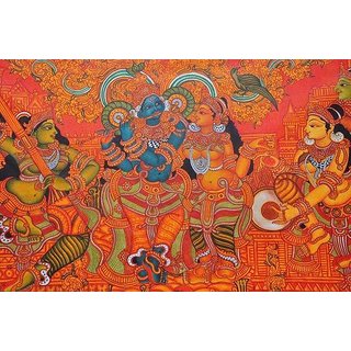 Buy Kerala mural painting - Krishna Online @ ₹3500 from ShopClues