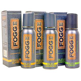 Buy Fogg Bleu Island Bleu Mountain and Bleu Forest Body Spray for