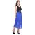 Westchic Black And Blue Plain Maxi Dress For Women