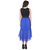 Westchic Black And Blue Plain Maxi Dress For Women