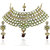 Kriaa Gold Plated White Alloy Necklace Set For Women