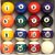 Imported Pool Ball set(complete set of 16 balls)