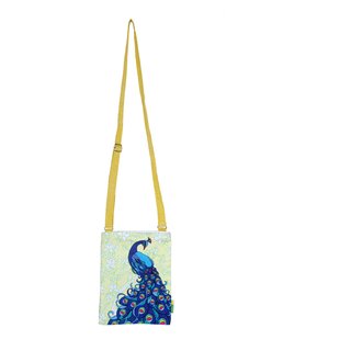 Small Yellow Elegant Peacock Sling Bag