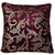 Wine Velvet embroidered cushion cover