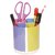 Homeshopeez Plastic Multicolor Pen Stand - sml