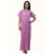 Trendy Comfortable Round neck Pink Cotton Half Sleeve Loose Fit Maternity Nighty