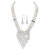 Pearlz Ocean White Three Strands Shell Pearl Necklace Set
