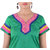 Elegance V Neck Cotton chanderi Kurti with lining attached