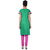 Elegance V Neck Cotton chanderi Kurti with lining attached