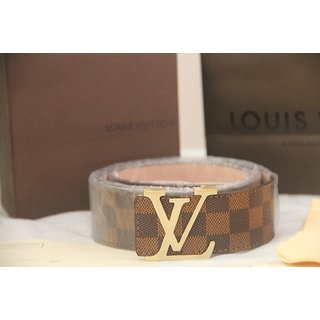 LV Men Brown Artificial Leather Belt BROWN - Price in India