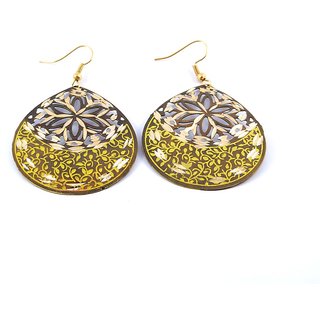 Handmade Brass Sona Earrings