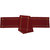 Dhrohar Cotton Maroon Ribbed Table Runner and Place Mats - Set of 7