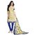 Drapes Blue Dupion Silk Lace Salwar Suit Dress Material (Unstitched)