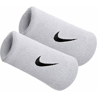 Verceys Long White Sports Doublewide Wrist Band Pack Of 2 Fitness Bands Watches
