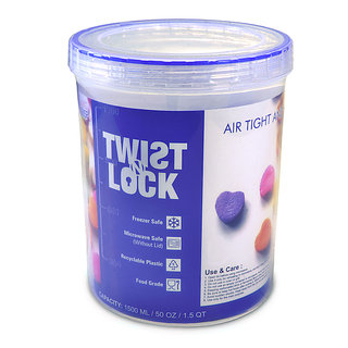 Buy Cosmo Twist N Lock 1500ml Air Tight Container Online @ ₹169 from ...