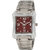 TIGERHILLS RECTANGLE STYLISH STEEL WATCH FOR MEN M.N.13001 (RED)