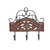 Onlineshoppee Wooden & Iron Fancy Design Wall Hanging Key Holder With 3 Hooks