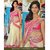 Pari Fashion Pink Net Self Design Saree With Blouse