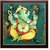Green Ganesha Photo Frame 601 - 13.5 x 13.5 Inch