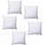 White Polyester Cushion Inserts 12 X 12 Inches (Combo Of 5)