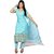 Shopping Queen Elegant Blue Party Wear Designer Semi-Stitched Salwar Suit