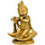 Redbag Baby Krishna Playing Flute Sitting on Shell Conch - Brass Statue ( BS - 4