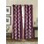 Jds018 Purple Cream Floral Door And Windows Curtains