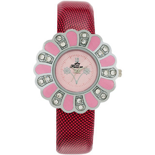 Florence FL-PK-F-056 Pink Dial Analog Watch For Women